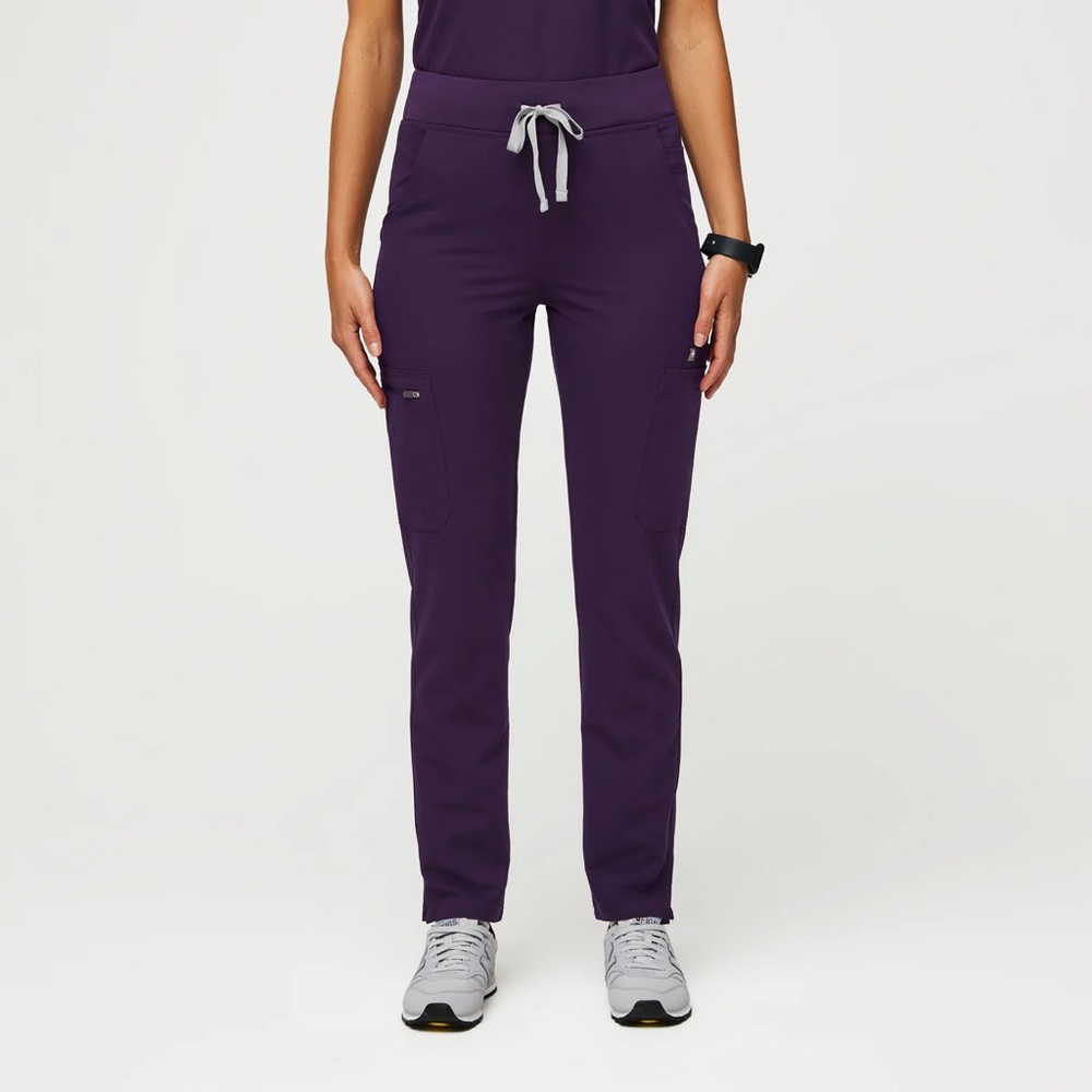 Figs Purple Jam Yola High Waisted Skinny Scrub Pants